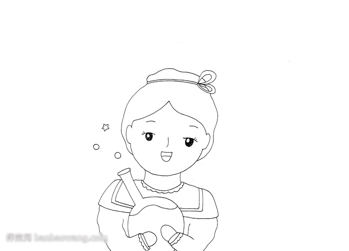 名人居里夫人手抄报简单好画