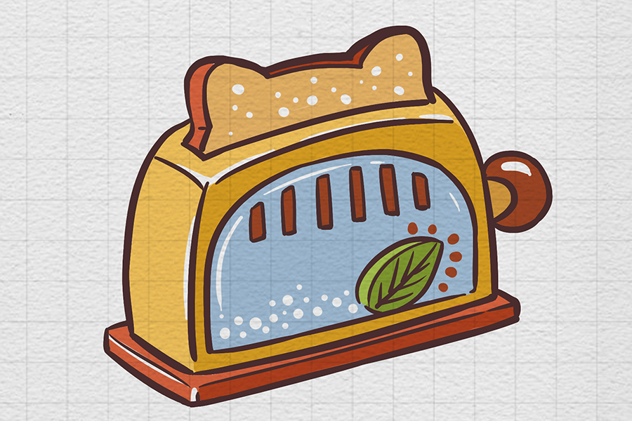 可爱厨房早餐简笔画图片-图2