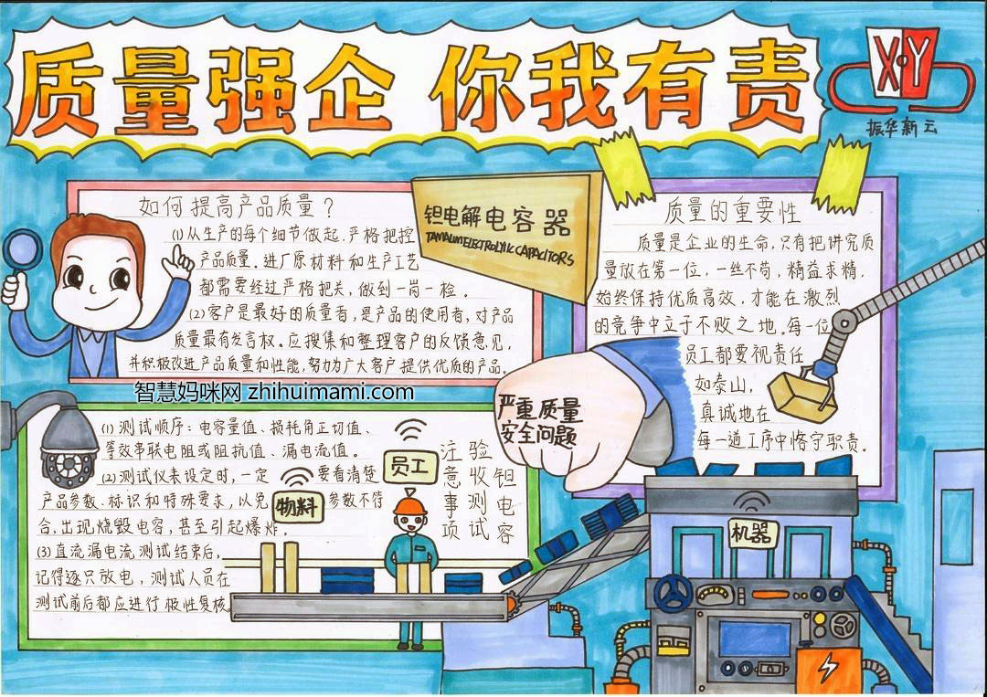 安全生产质量月手抄报一等奖-图7