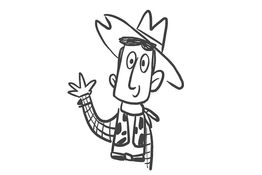 玩具总动员胡迪怎么画-图8