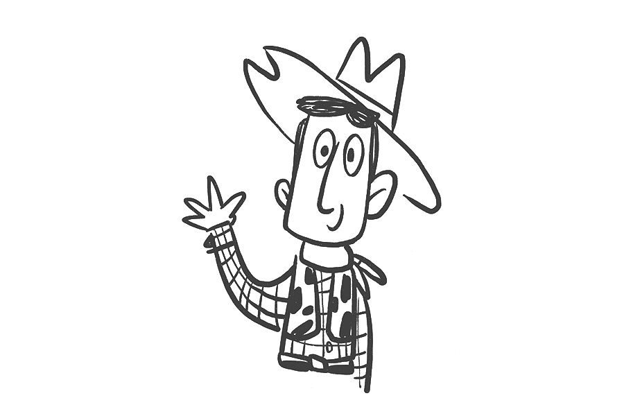 玩具总动员胡迪怎么画