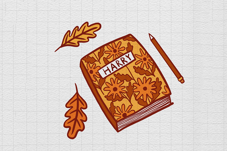 深秋冬天简笔画素材-图1