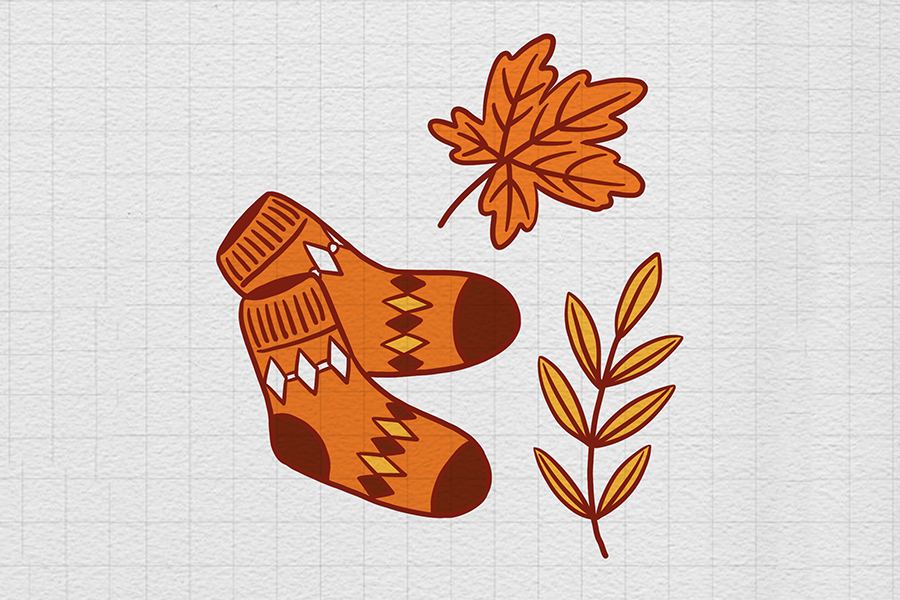 深秋冬天简笔画素材-图6