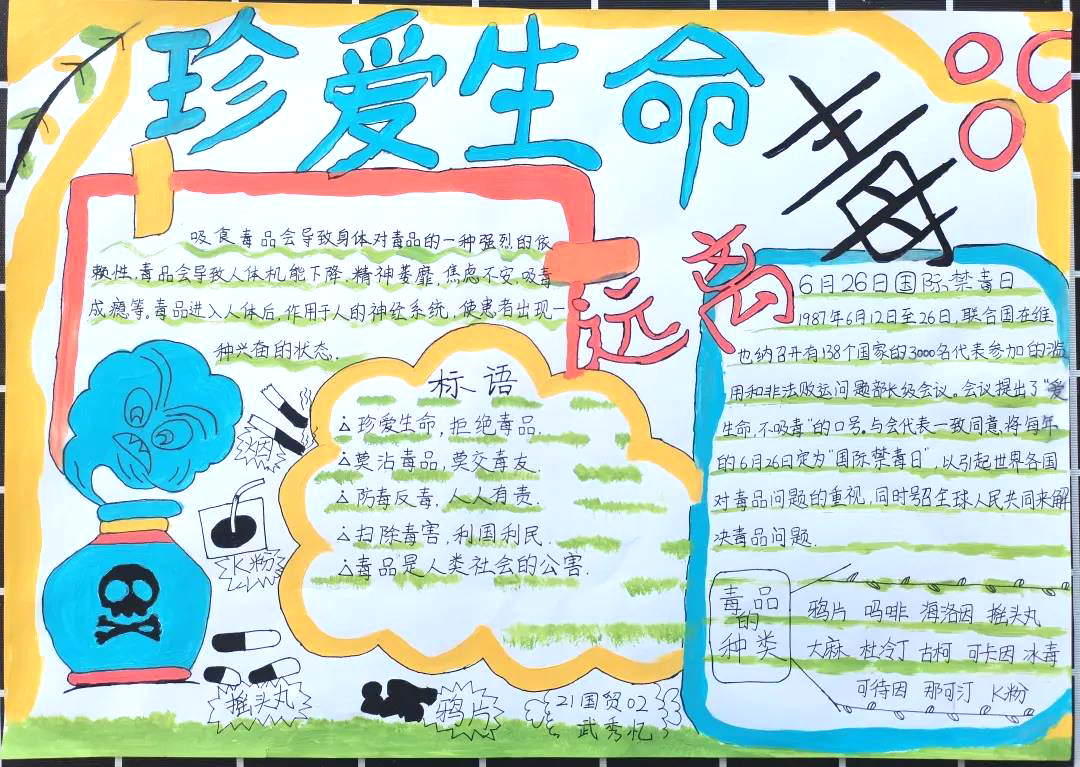 关于禁毒的手抄报作品图片-图3