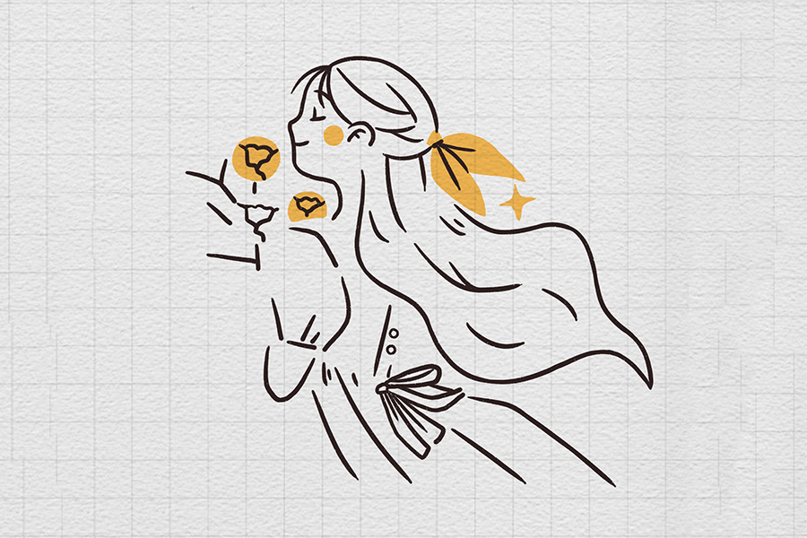 美少女头像简笔画怎么画-图7