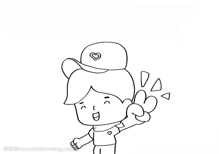 我奉献我幸福主题手抄报-图1