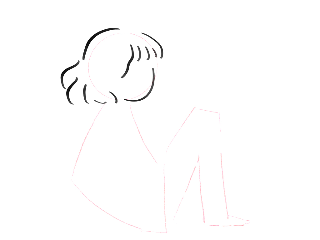 步骤2：画出头部