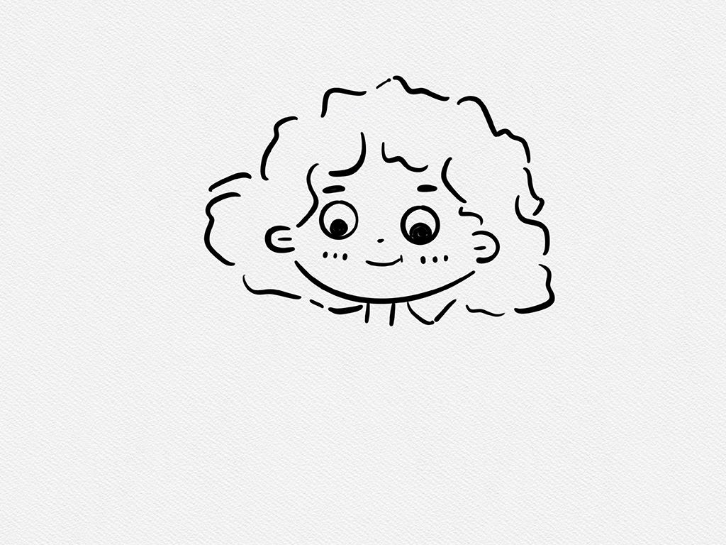 学画可爱小女孩简笔画-图3