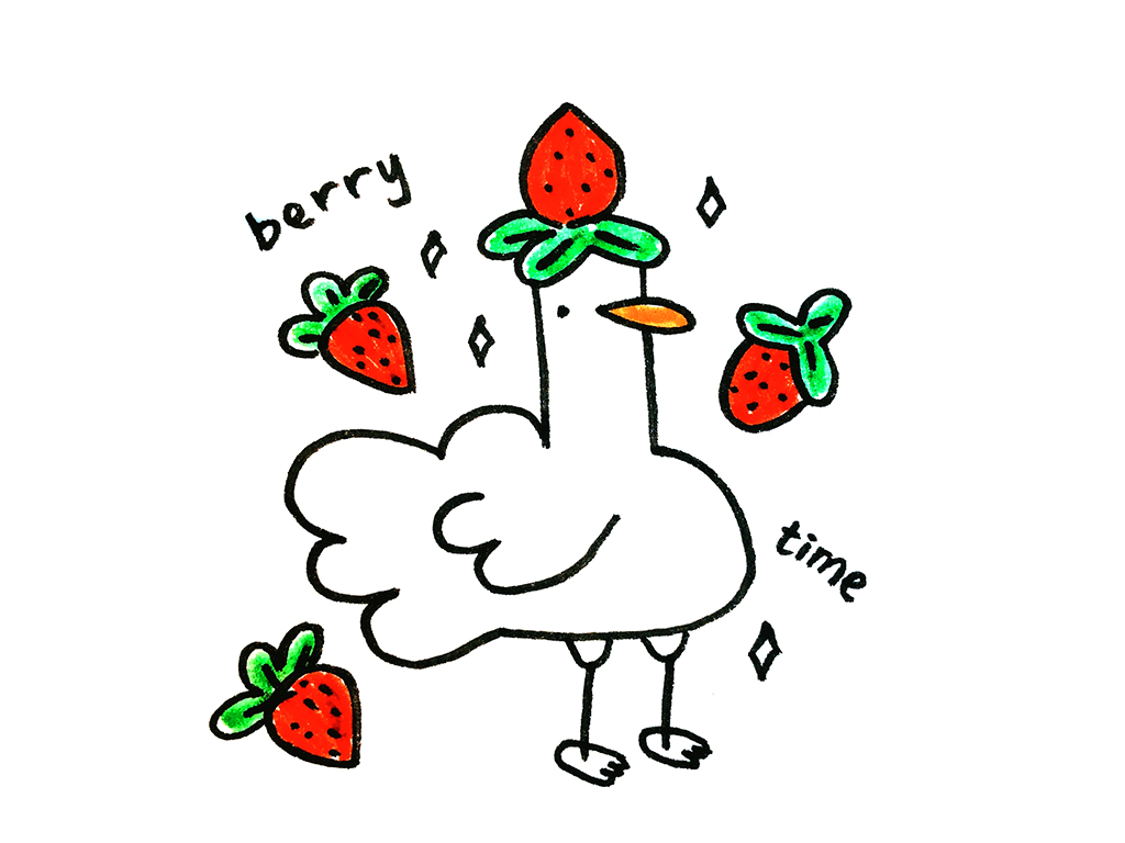 一组可可爱爱的小鸭子简笔画-图1