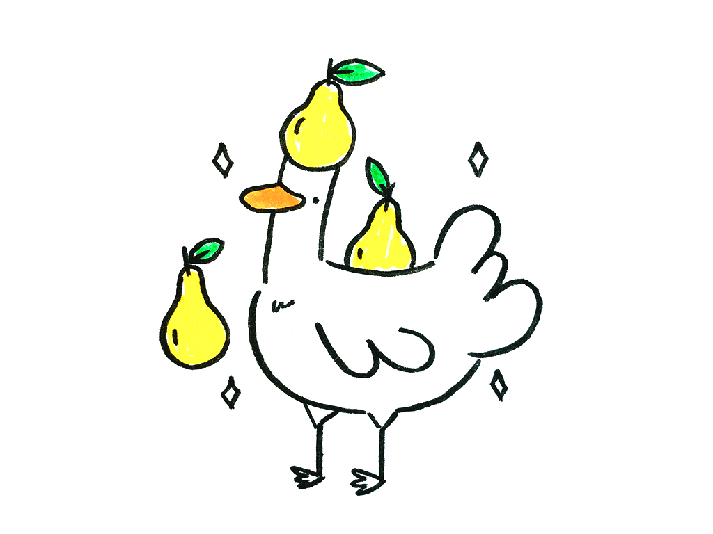 一组可可爱爱的小鸭子简笔画-图3