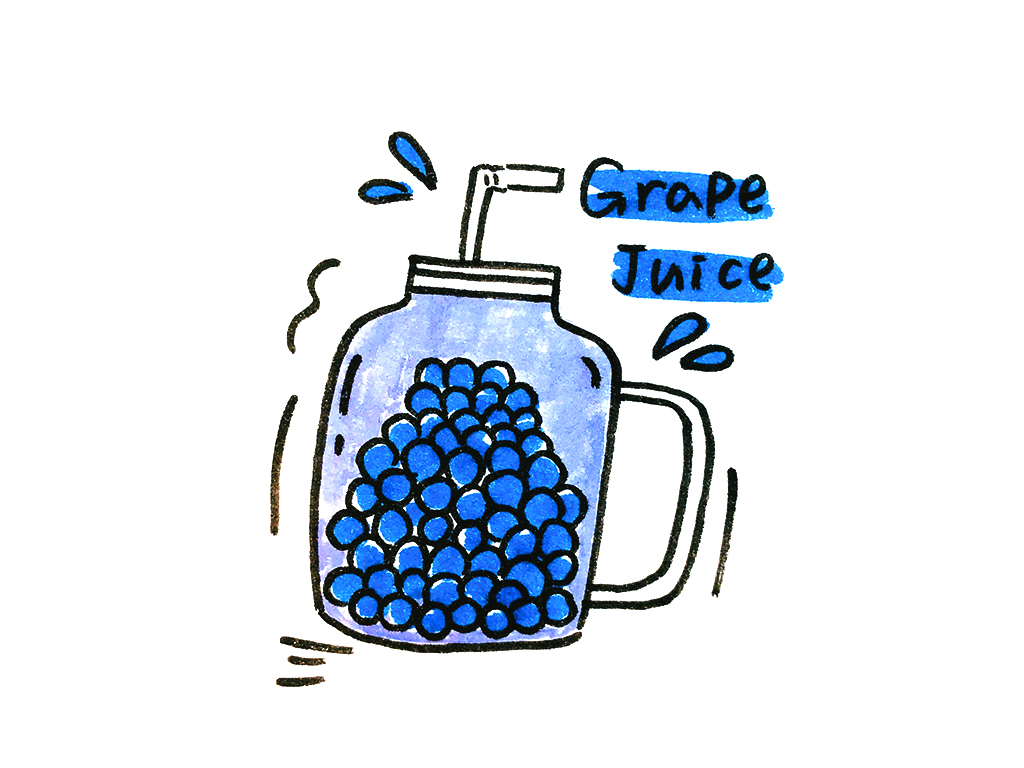 可可爱爱的果汁简笔画-图4