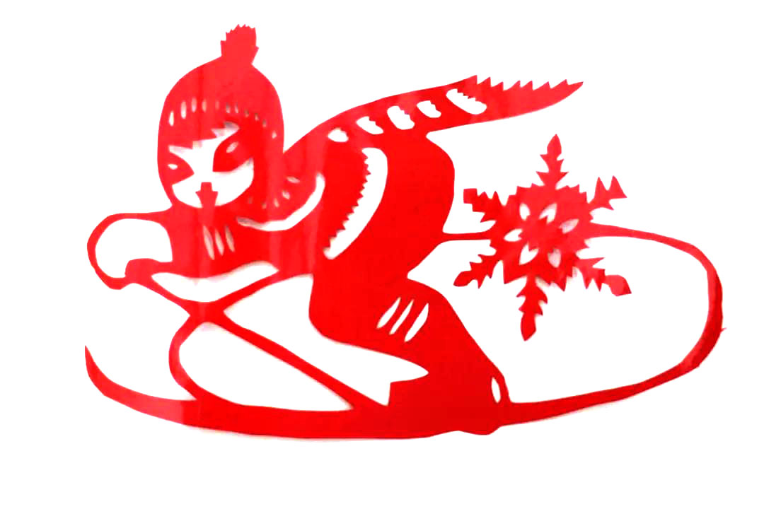 北京冬奥会儿童剪纸作品-图3