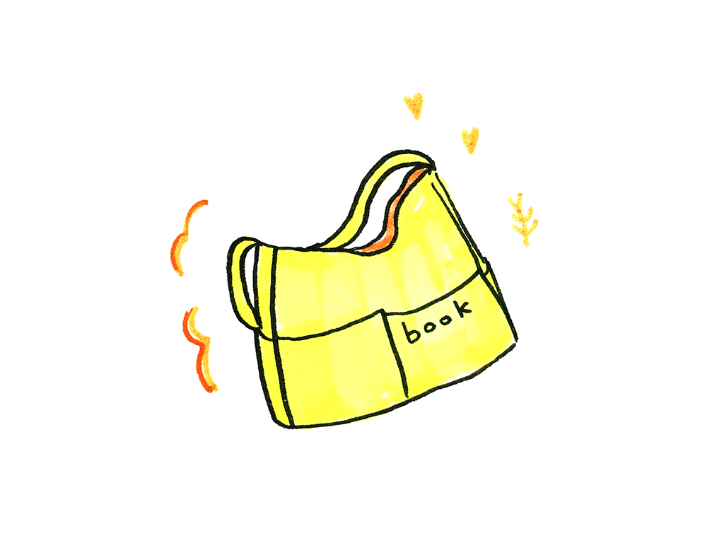 简单漂亮的帆布包简笔画图片-图3