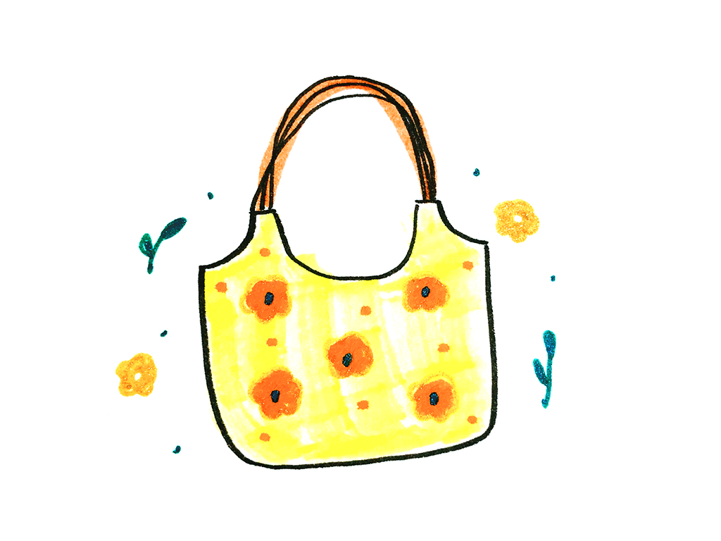 简单漂亮的帆布包简笔画图片-图5