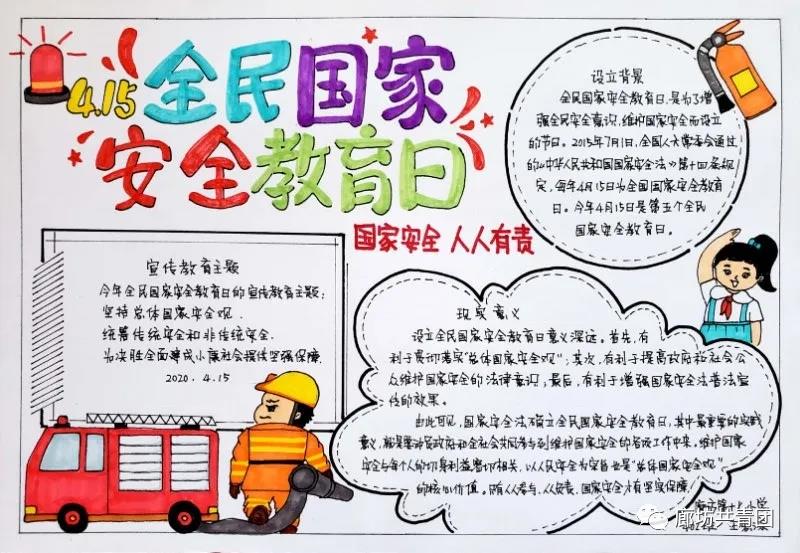 国家安全日主题儿童绘画-图4