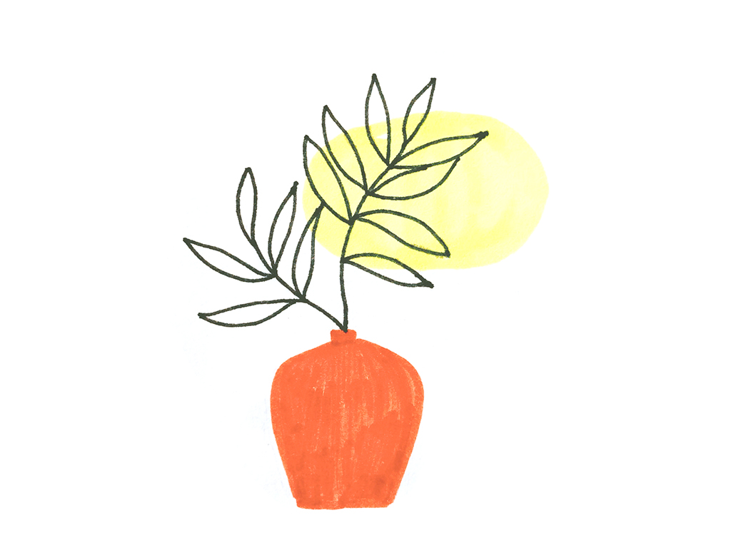 超简单花瓶插花简笔画-图3