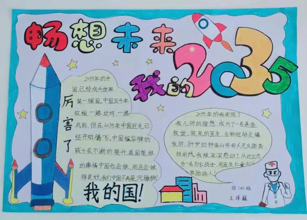 三年级2035年的祖国手抄报-图6