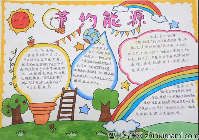 节约低碳你我共行手抄报一等奖-图1