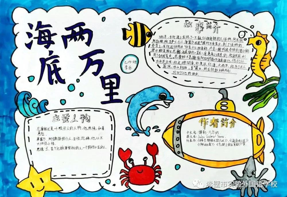 海底两万里手抄报绘画图片-图3