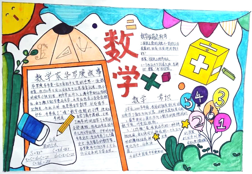 数学家的故事手抄报绘画-图7