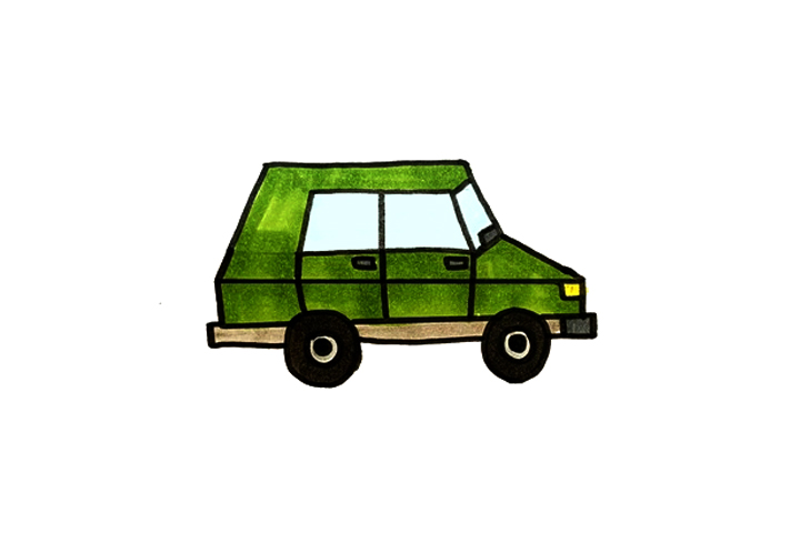 吉普车怎么画