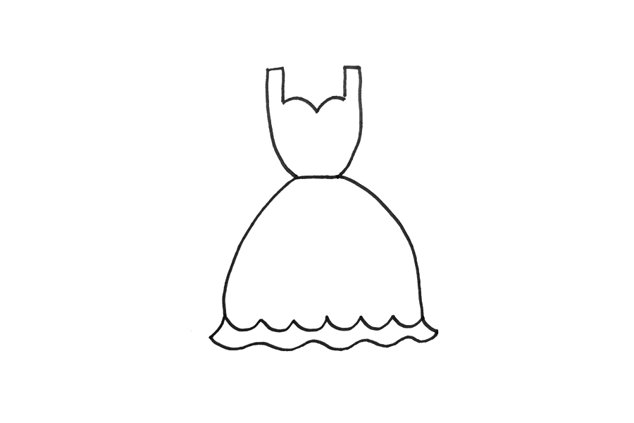 一步一步学画公主裙-图2