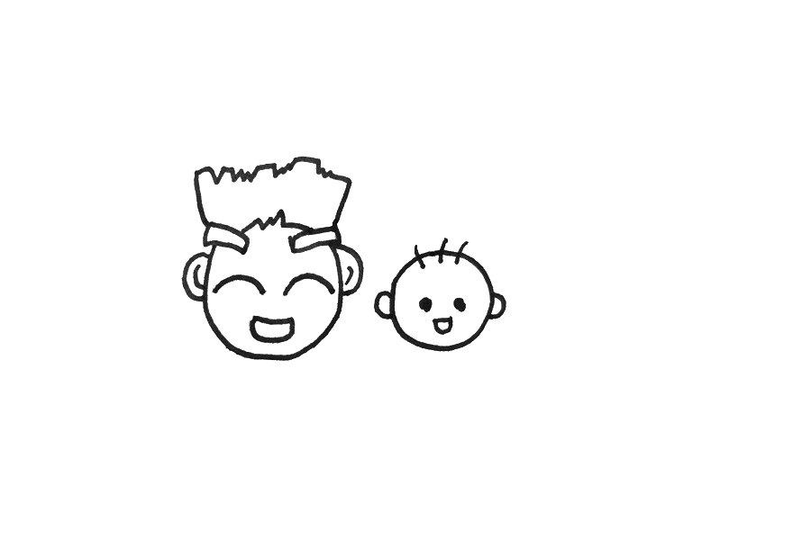 一家三口怎么画-图2