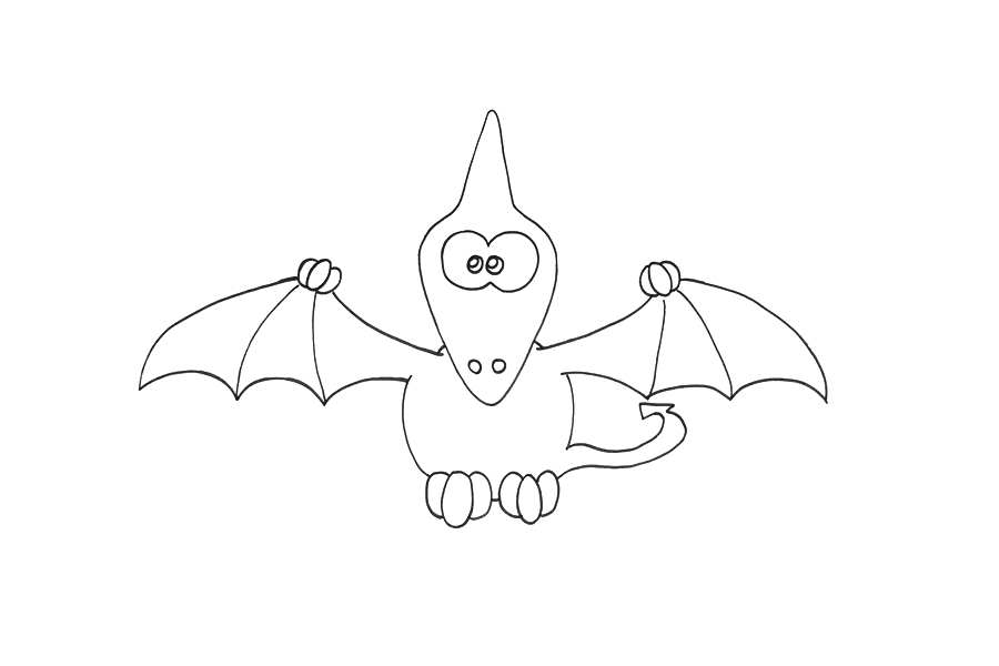 简单霸气的翼龙怎么画-图4