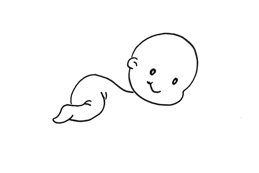 可爱的婴儿怎么画-图2