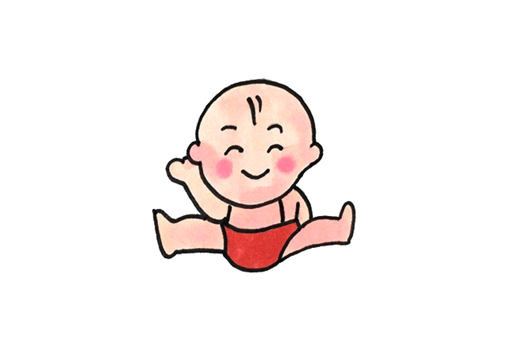 一步一步学画可爱的婴儿