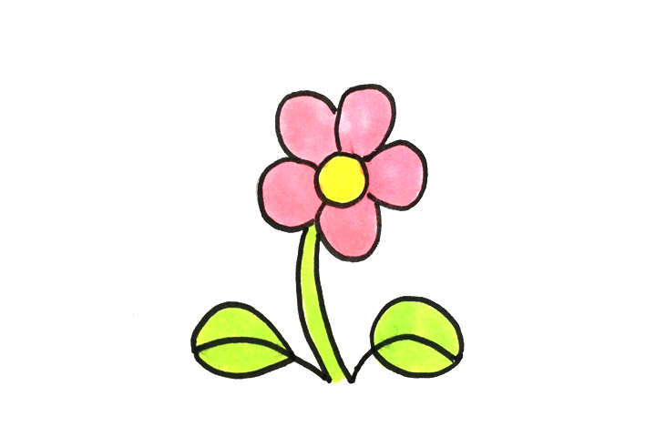超简单小花的画法步骤