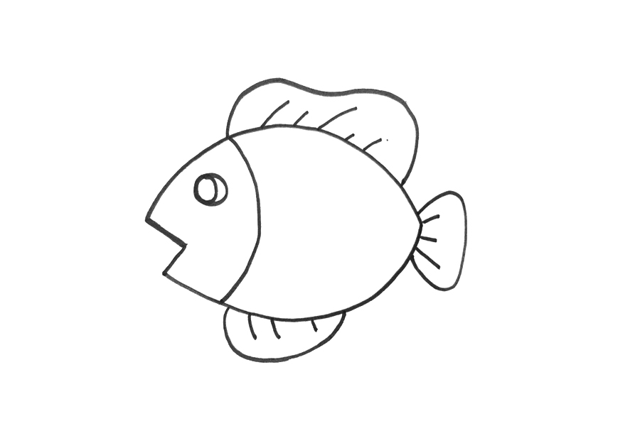 一步一步学画漂亮的小鱼-图2