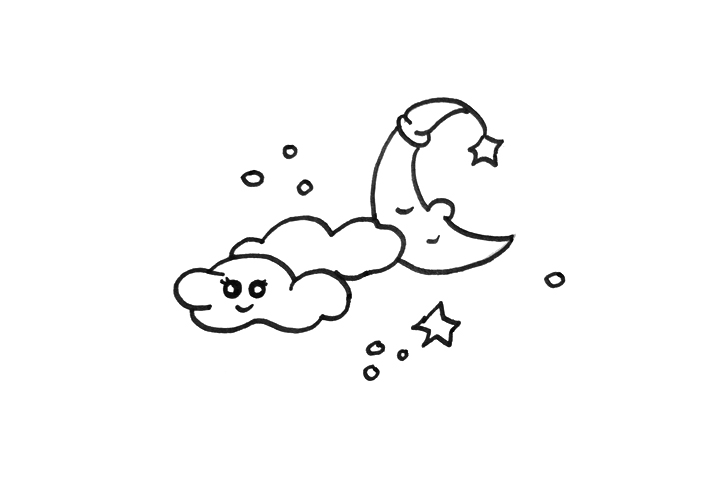 夜空中的月亮怎么画-图3