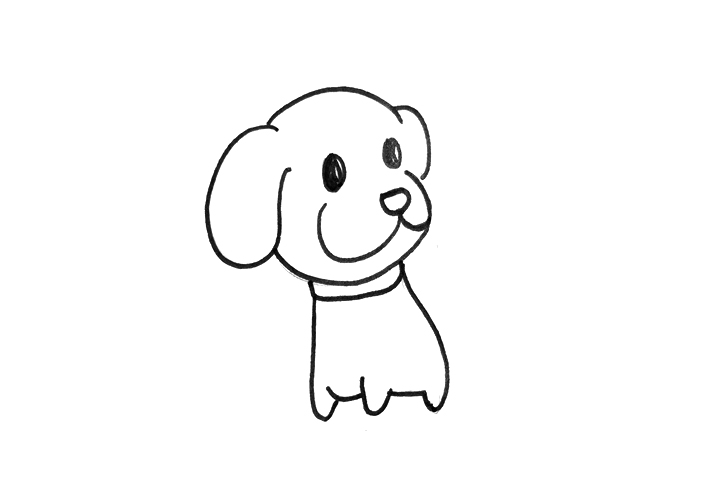 一步一步学画可爱小狗-图2