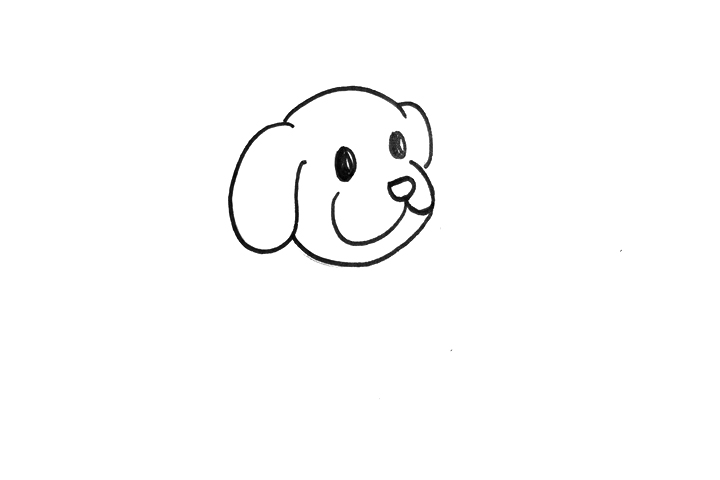 一步一步学画可爱小狗-图1