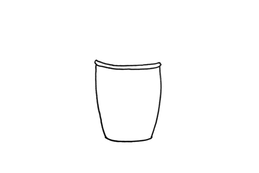 卡通垃圾桶怎么画-图1