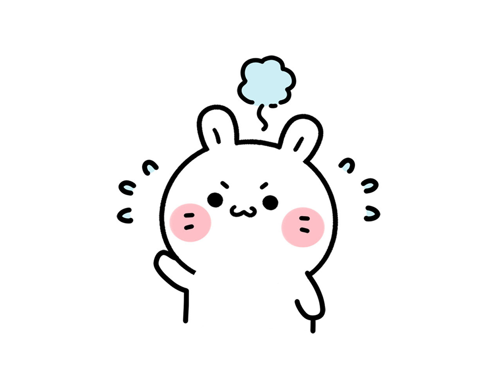 一组可爱小兔表情简笔画图片-图7