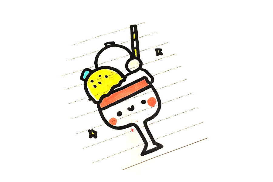 一组可爱小吃简笔画图片-图10