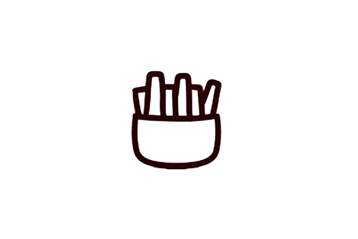 简单可爱的薯条怎么画-图2