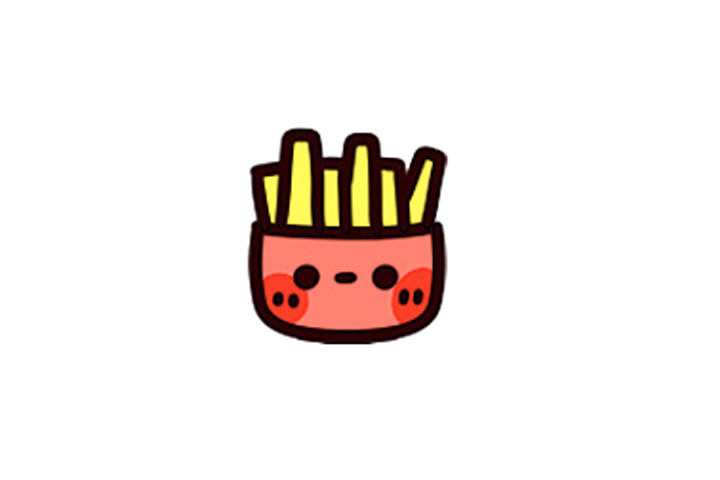 简单可爱的薯条怎么画