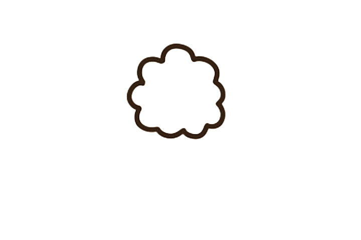 简单可爱的棉花糖怎么画-图1