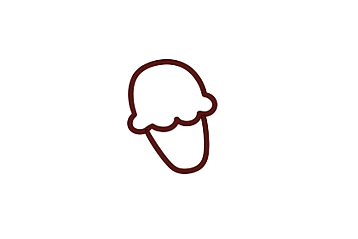 简单可爱的蛋卷冰淇淋怎么画-图2