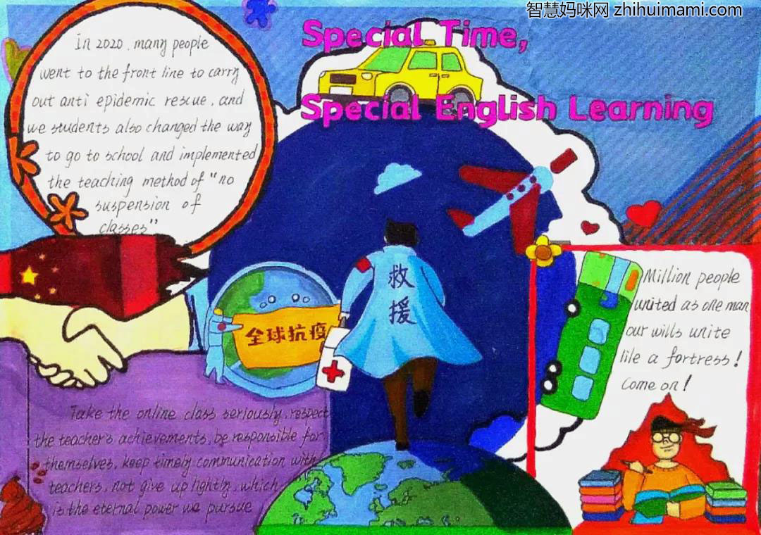 七年级英语文化节手抄报绘画-图3