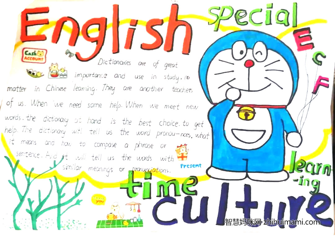 七年级英语文化节手抄报绘画-图6