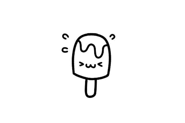 可爱的巧克力冰棍怎么画-图3