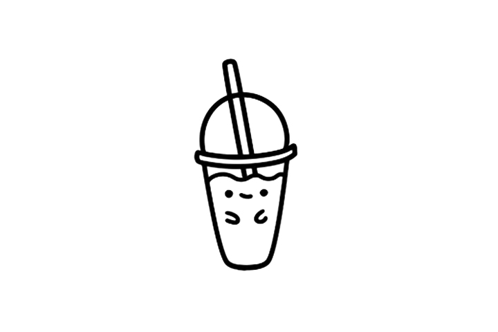 可爱橙汁简笔画画法步骤-图3