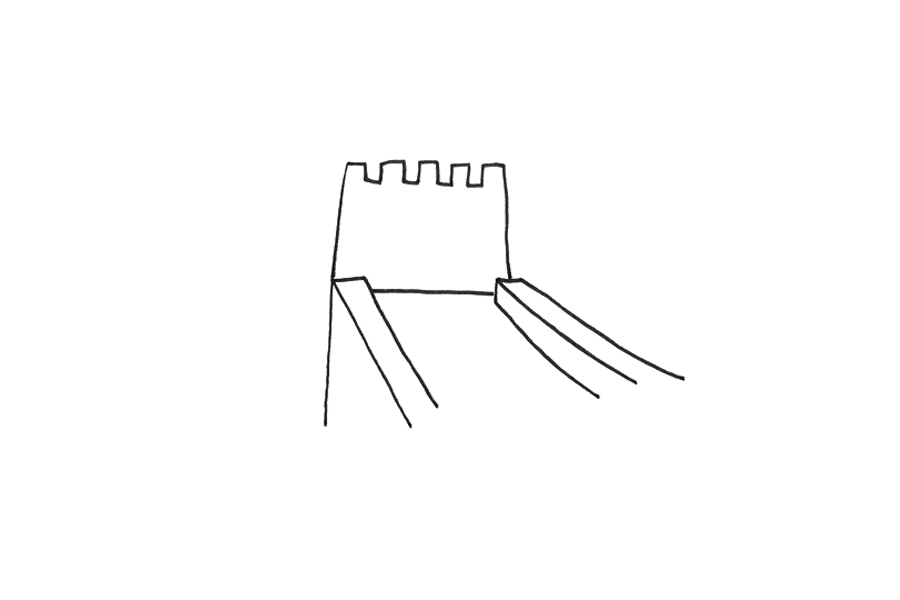 长城怎么画简单漂亮-图1