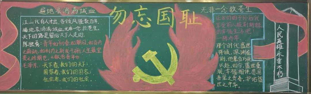 七七事变黑板报-勿忘国耻，感恩百年-图10