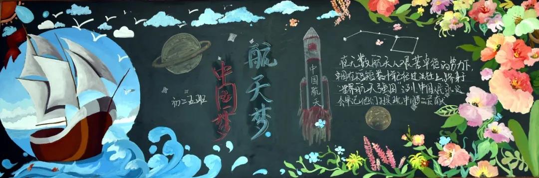 航天科技主题黑板报设计一等奖-图2