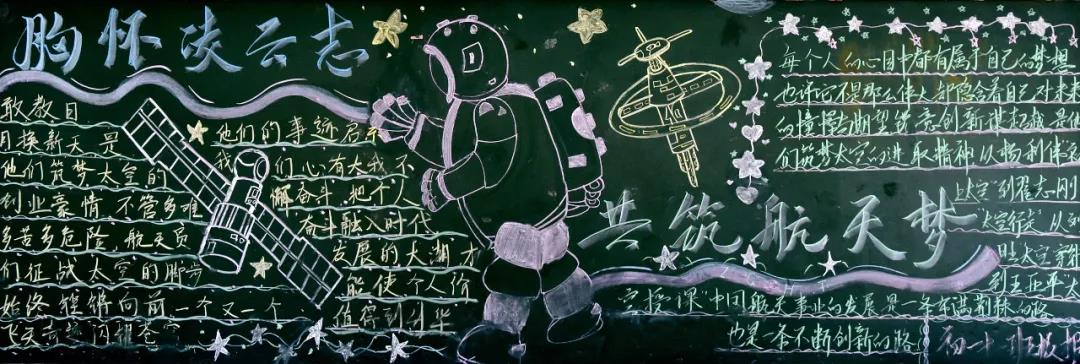 航天科技主题黑板报设计一等奖-图7